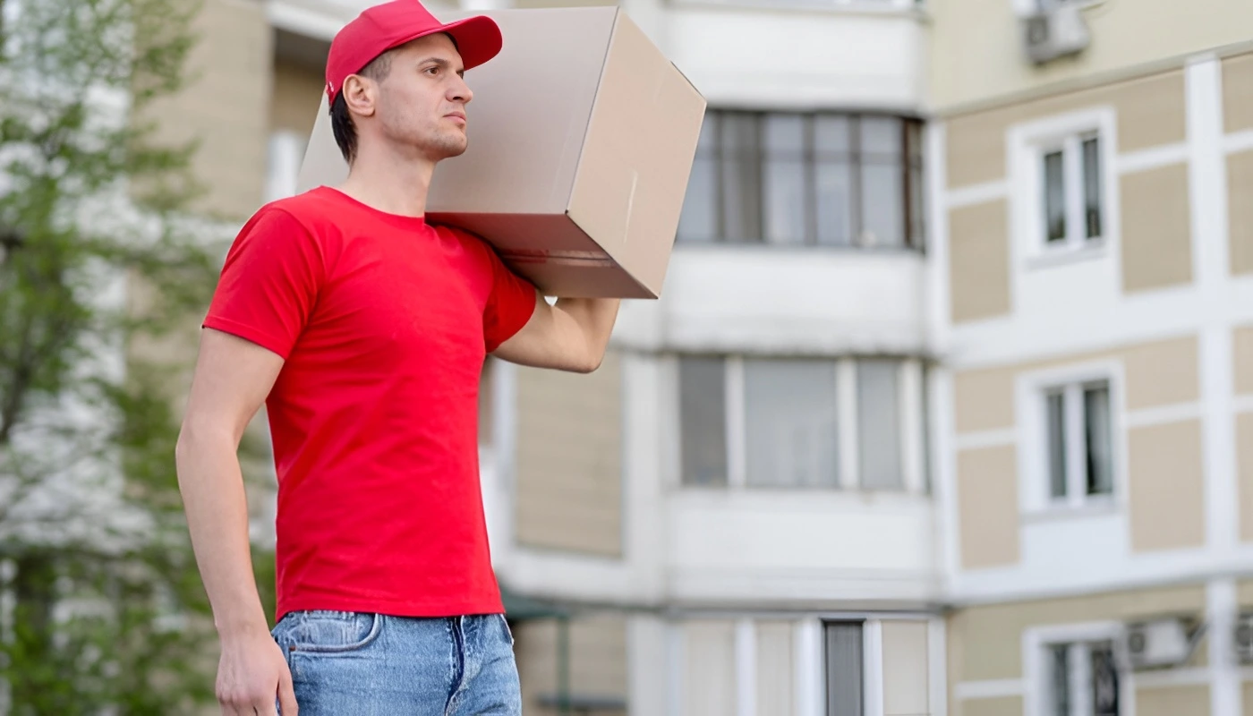 Harry The Mover professional house mover in Adelaide carrying a box for safe and efficient relocation. Harry The Mover professional house mover in Adelaide carrying a box for safe and efficient relocation.