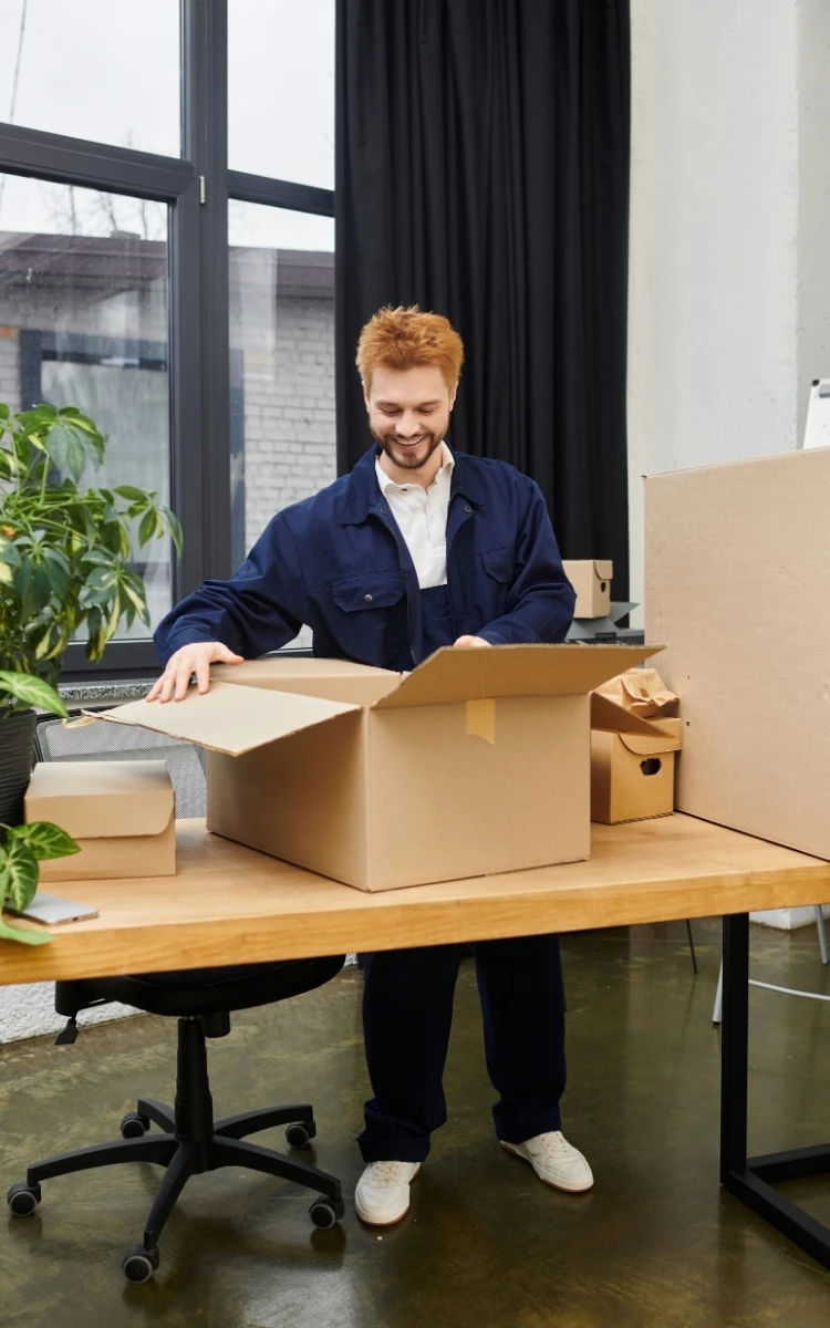Harry The Mover office movers in Adelaide packing office items with care for safe relocation. Harry The Mover office movers in Adelaide packing office items with care for safe relocation.