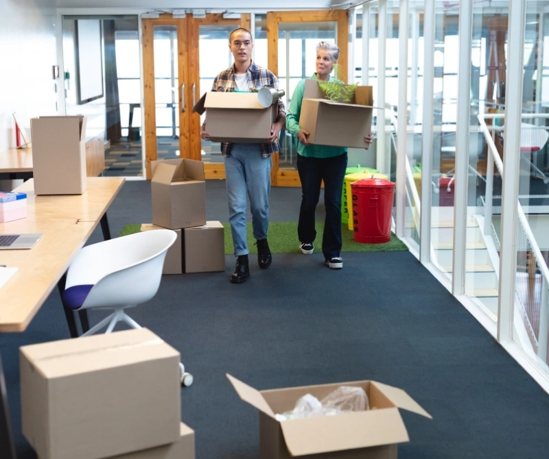 Office Removalists Canberra by Harry The Mover helping employees relocate with boxes efficiently. Office Removalists Canberra by Harry The Mover helping employees relocate with boxes efficiently.